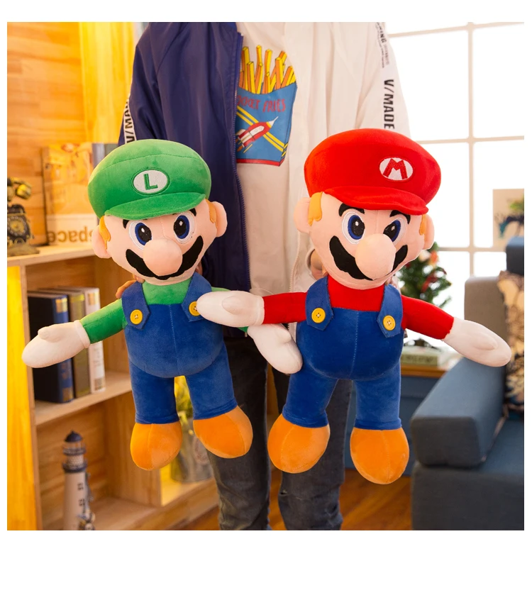 1 шт. 35 см 45 55 мультфильм аниме милые Super Mario Louis плюшевые куклы сладкий держать
