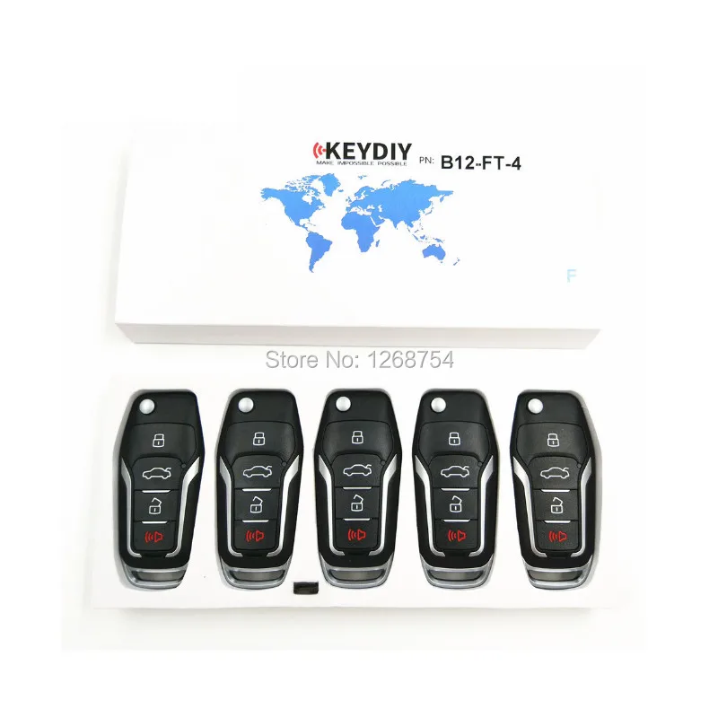 5 шт./лот KD keydiy B12-4 для KD900/KD900 +/URG200 ключевой программист серии B дистанционное