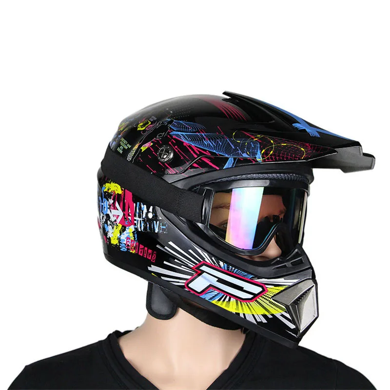 Купить один получить три бесплатно шлем для мотокросса ATV Dirt Bike горные MTB DH гоночные шлемы Capacete Casco Motoqueiro защитный шлем