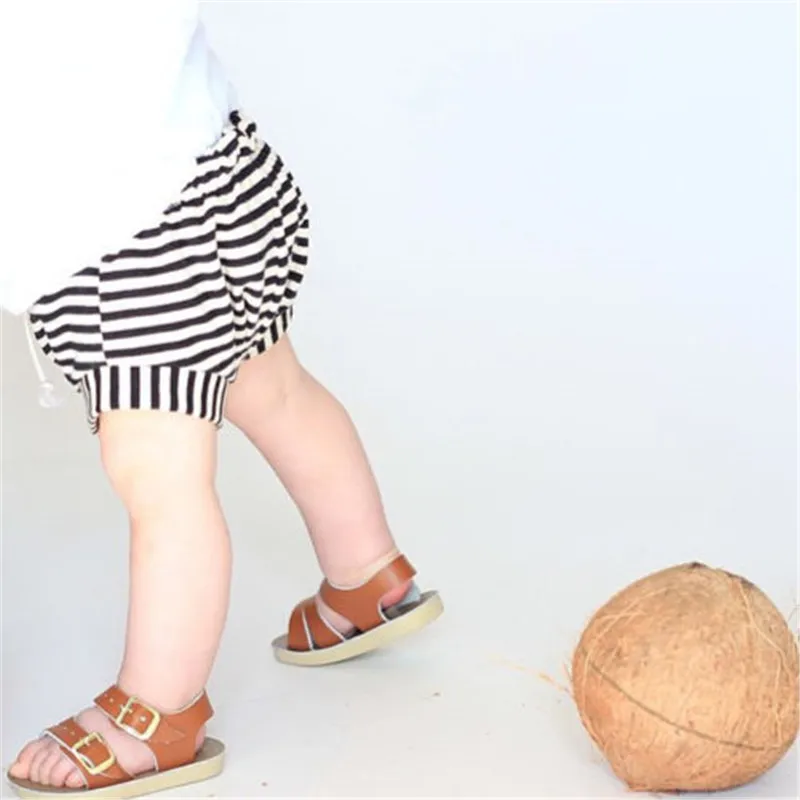 Модные летние хлопковые шаровары для новорожденных маленьких мальчиков и