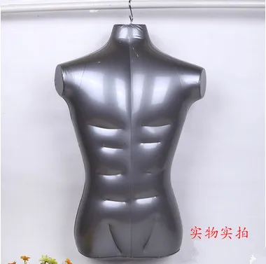 Бесплатная доставка! Новый модный мужской манекен надувной на половину тела для