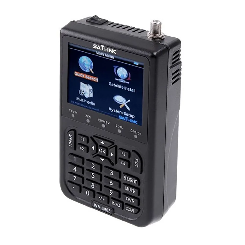 Горячая продажа оригинальный Satlink WS-6908 3 5 ЖК-DVB-S FTA цифровой сигнал ws 6908