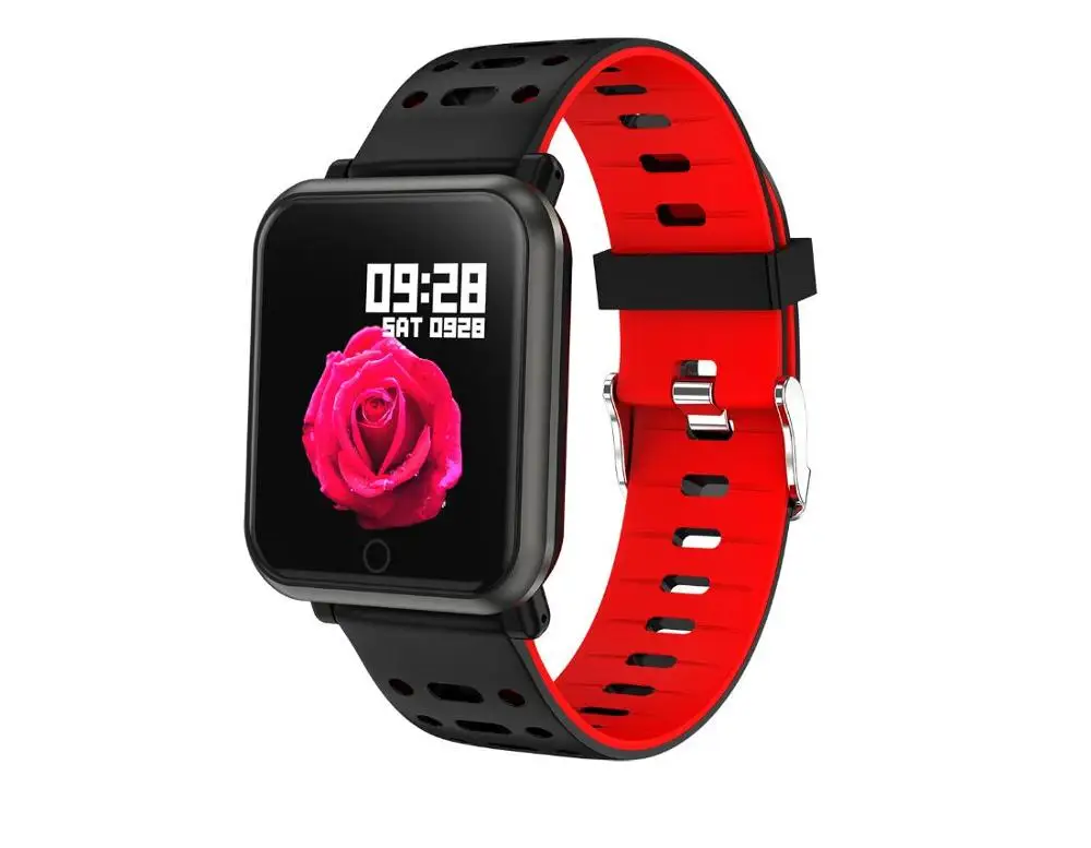 Red FocuSmart FS11 Смарт-часы фитнес-трекер кровяное давление монитор HeartRate водонепроницаемый спортивный смарт-браслет для IOS/Andriod - Цвет: Red