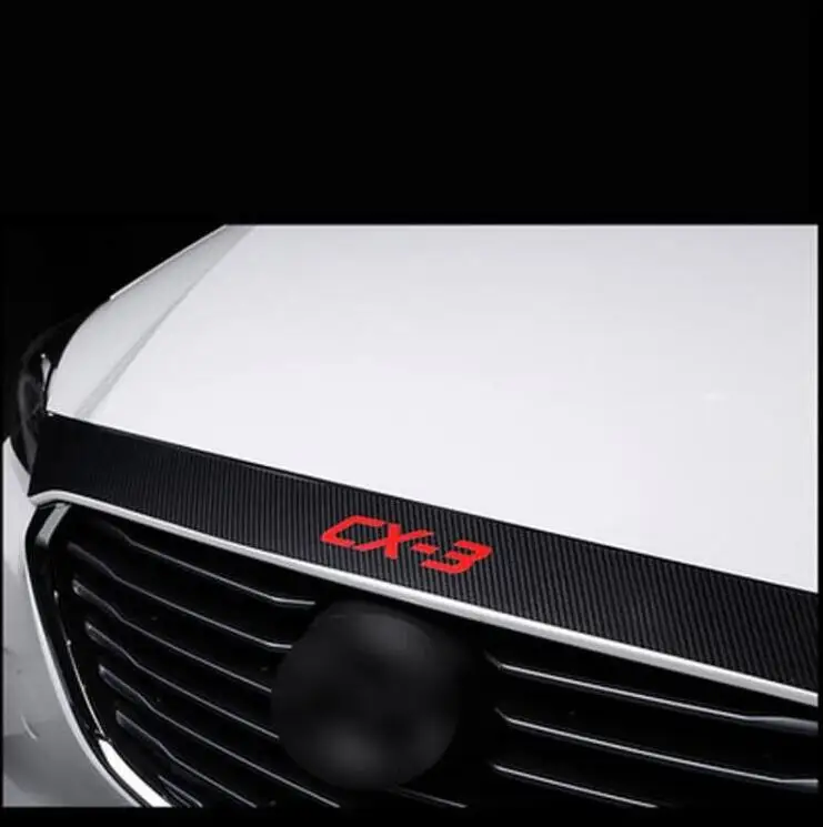 Для Mazda CX-3 2016 2017 2018 углеродное волокно кожа задняя защитная накладка внешняя