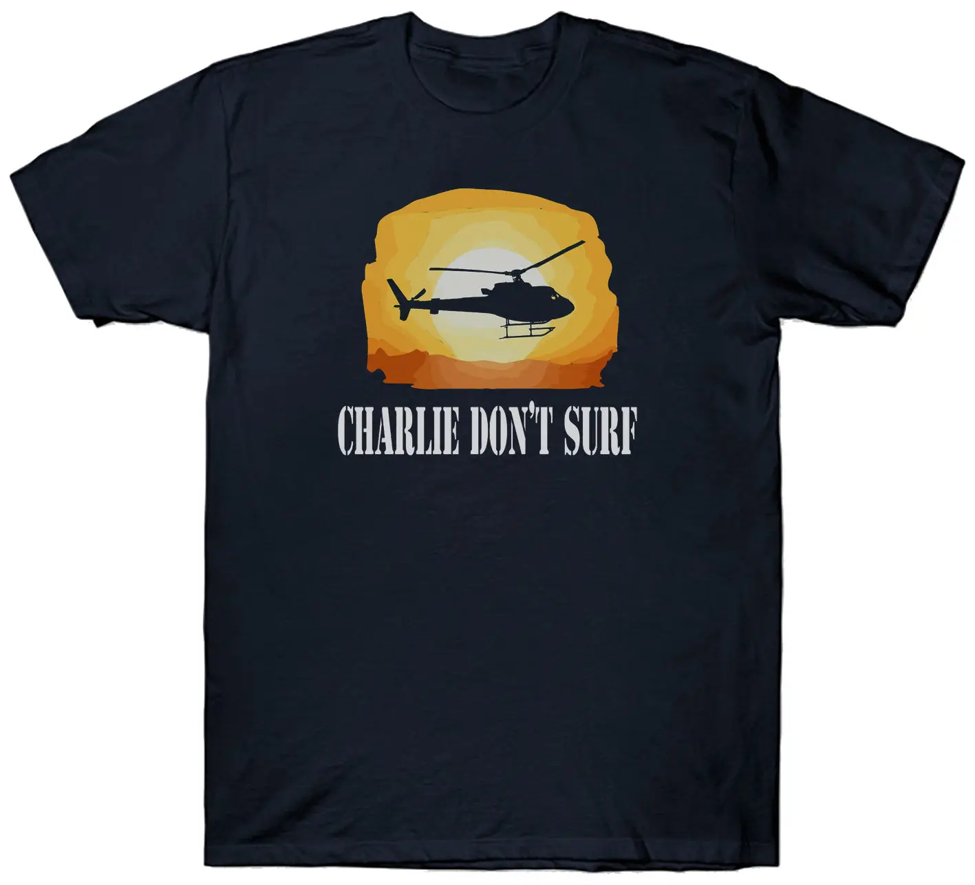 Футболка CHARLIE Don SURERF с надписью APOCALYPSE NOW 1970'S FILM MOVIE винтажный подарок уникальная