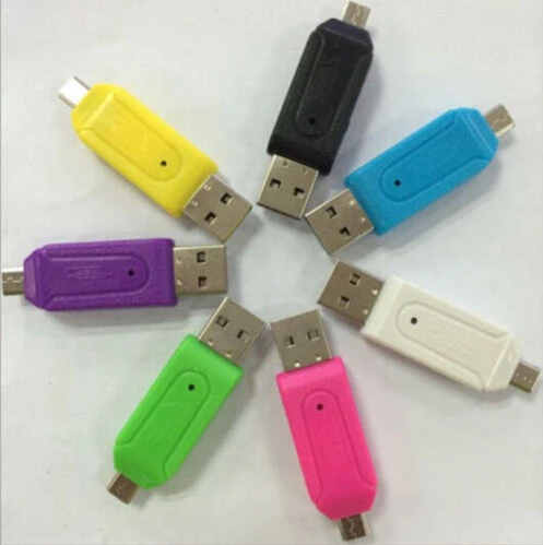 

2 в 1 USB OTG кардридер универсальный для Micro USB OTG кардридер