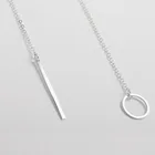 Современная новейшая креативная трендовая металлическая цепочка, Круглый Лариат, ожерелье, принадлежности