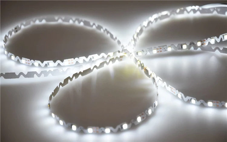 12В Форма S светодиодная лента 2835SMD гибкая лампа 60LED/m 5 м для свободного угла изгиба