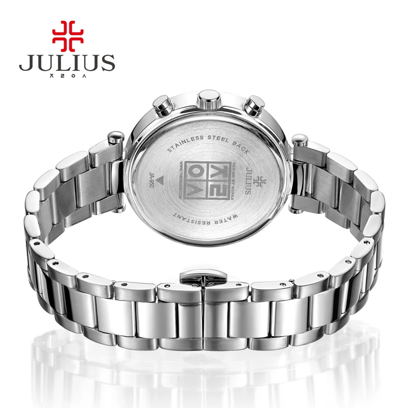 Новинка 2017 женские часы Автоматическая Дата 24 часа нержавеющая сталь