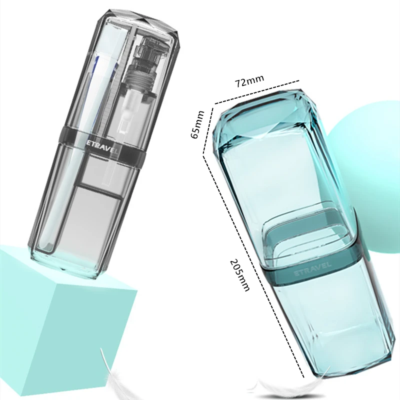 

Travel Washing Cup Set Portable Soap Dispenser Shampoo Bottle Storage Organizer Wild Camping Wash Up Plastic Container