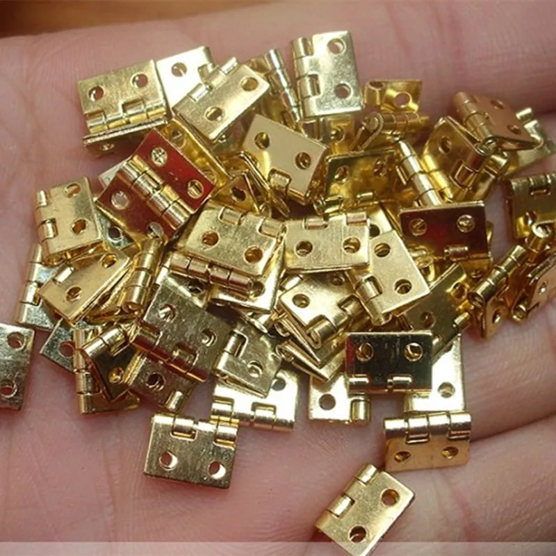 10 шт. маленькие петли из чистой меди х8 мм|hinge hinge|cabinet hingeshinge golds |