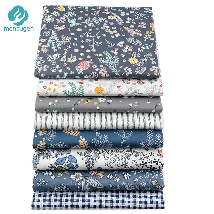 8pcs 20cmx25cm 20 см x 25 см и 25 см x 25 см хлопчатобумажная ткань с принтом для шитья стеганые ткани для лоскутного рукоделия ручной работы - Цвет: 8pcs 20cmx25cm