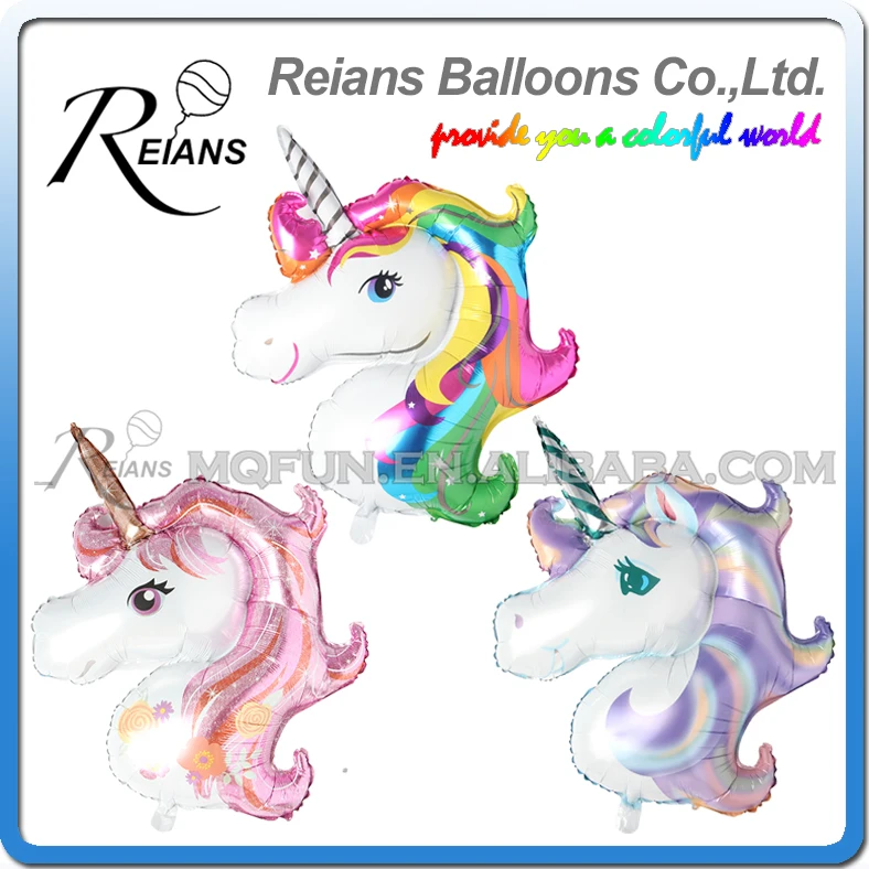 Гигантских размеров анаграмма Rainbow Unicorn фольгированные шары Америки