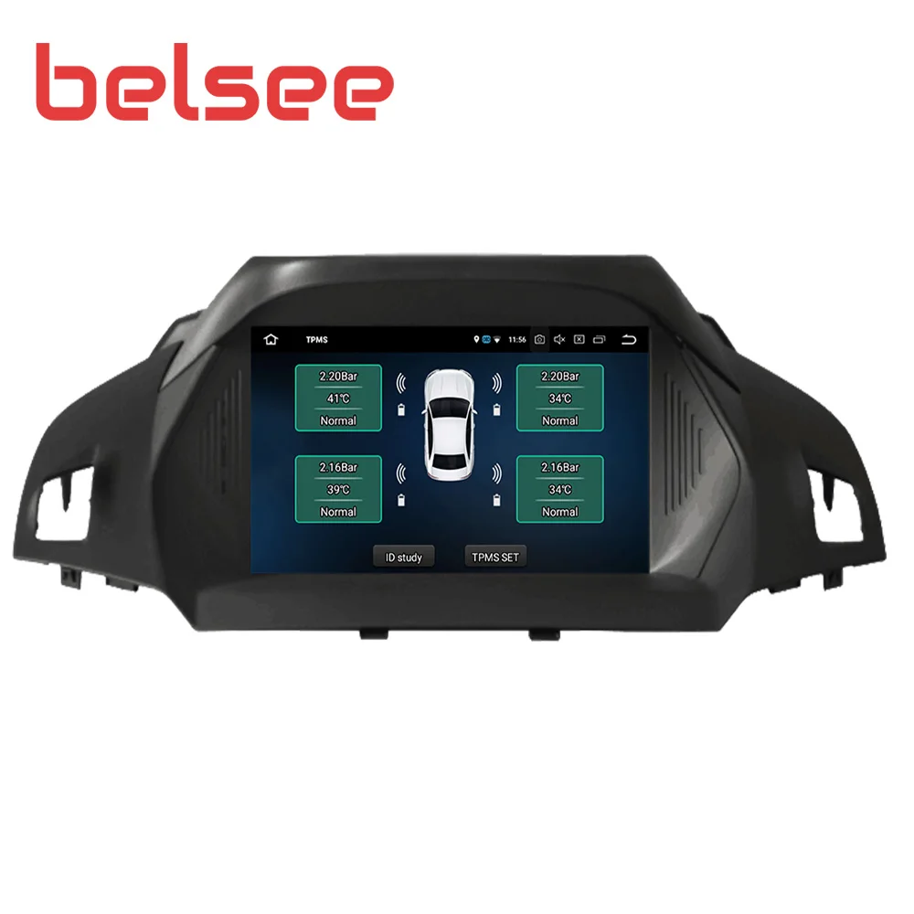 Belsee Android 9,0 Автомагнитола стерео 4 Гб 64 Гб 8 ядерный Авторадио навигатор с GPS, DVD для Ford Kuga Escape C-Max 2013