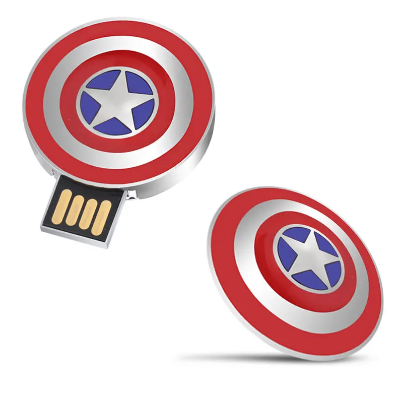 Usb флеш-накопитель супергерой Капитан Америка щит герой 4g 8b 16g 32g 64g карта памяти USB