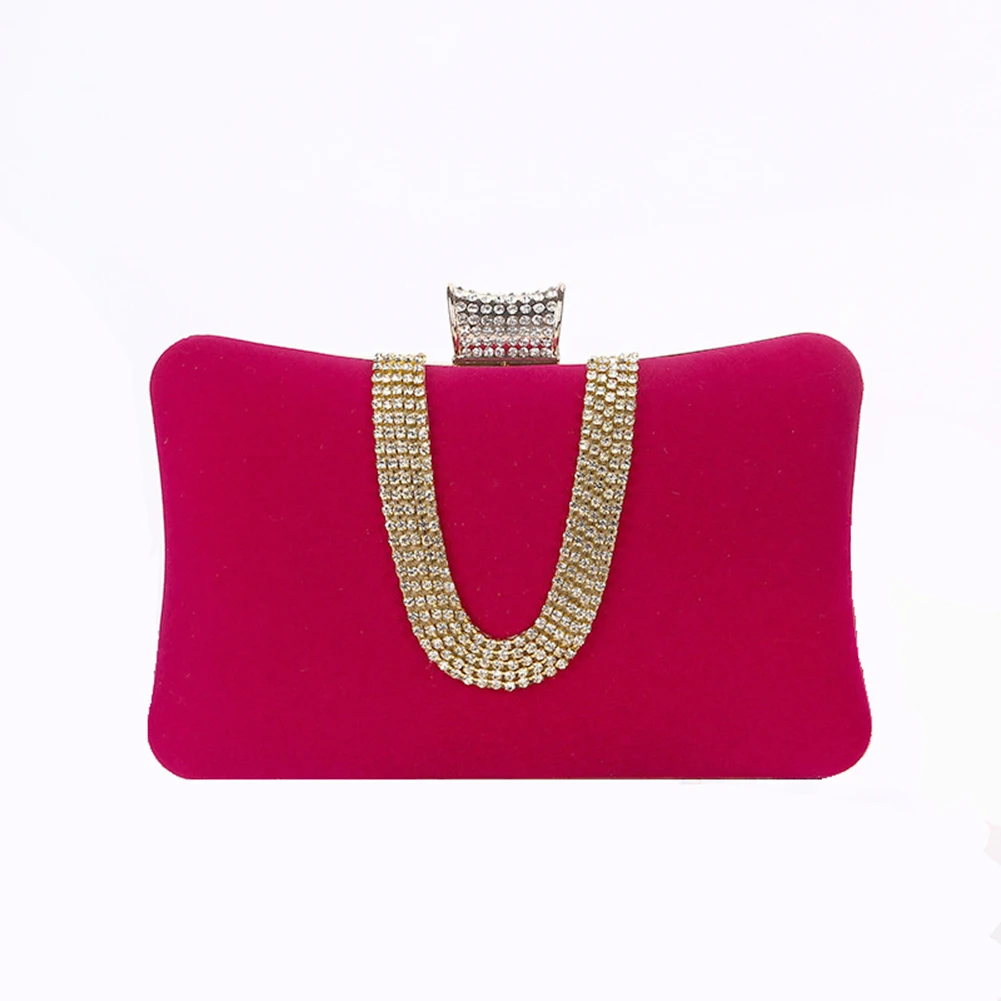 Модный вечерний клатч с вечерними стразами женская сумка 2019 красный кошелек