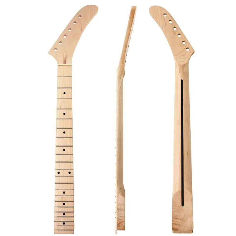 Гриф для электрогитары 22 лада матовый|maple fingerboard|banana guitar neck22 frets |