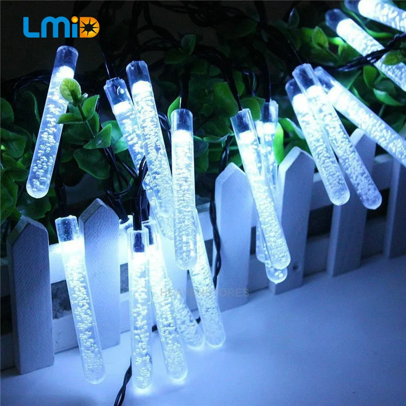 LMID Солнечная Светодиодная лампа в форме гриба Фея Сосулька Солнечный Мощность