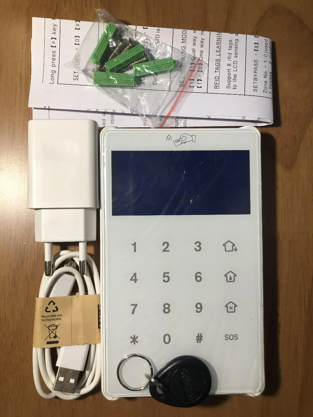 Фокус PB 503R ЖК дисплей RFID клавишная панель Беспроводной Режим активации и