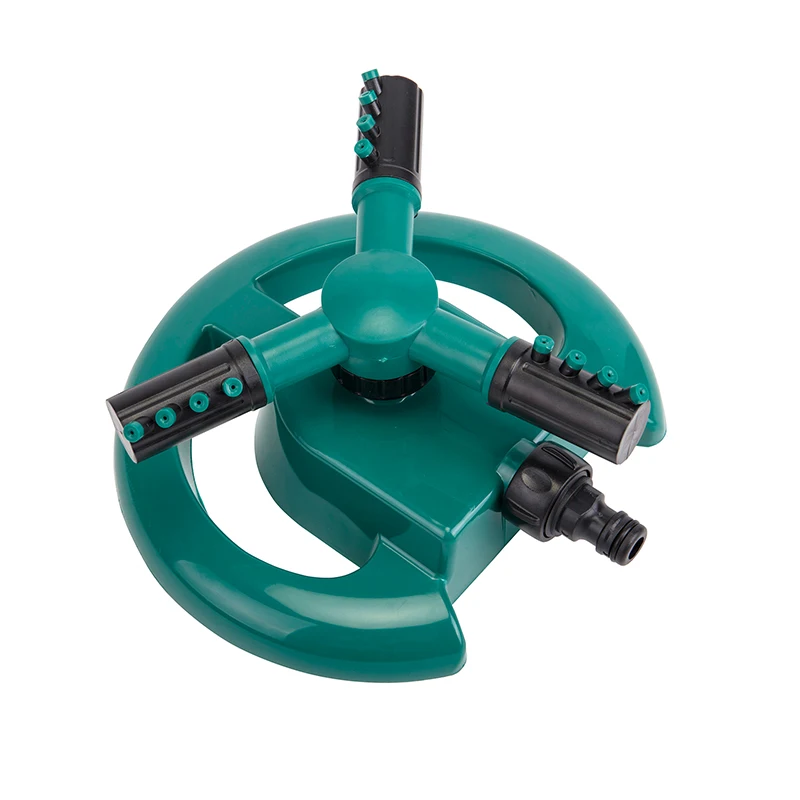 360 Degree Automatic Rotary Nozzle Sprinkler Garden Watering Plastic Three fork Irrigation | Инструменты