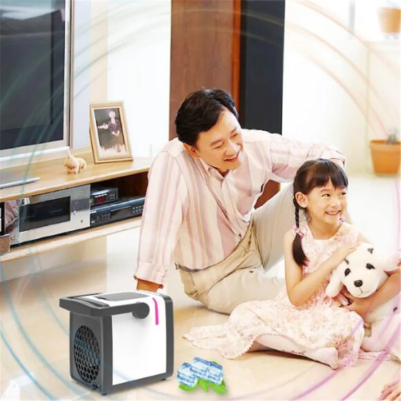 Мини вентилятор Охлаждающий с питанием от USB и отрицательными ионами 200