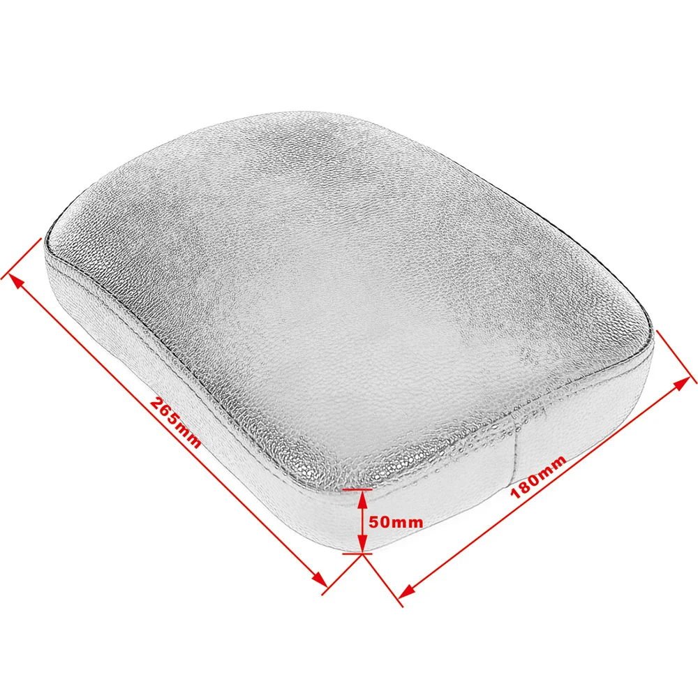 

Motorcycle PU Leather Rear Passenger Cushion 8 Suction Cups Pillion Pad Suction Seat Motorbike For Harley Rear Passenger Seat