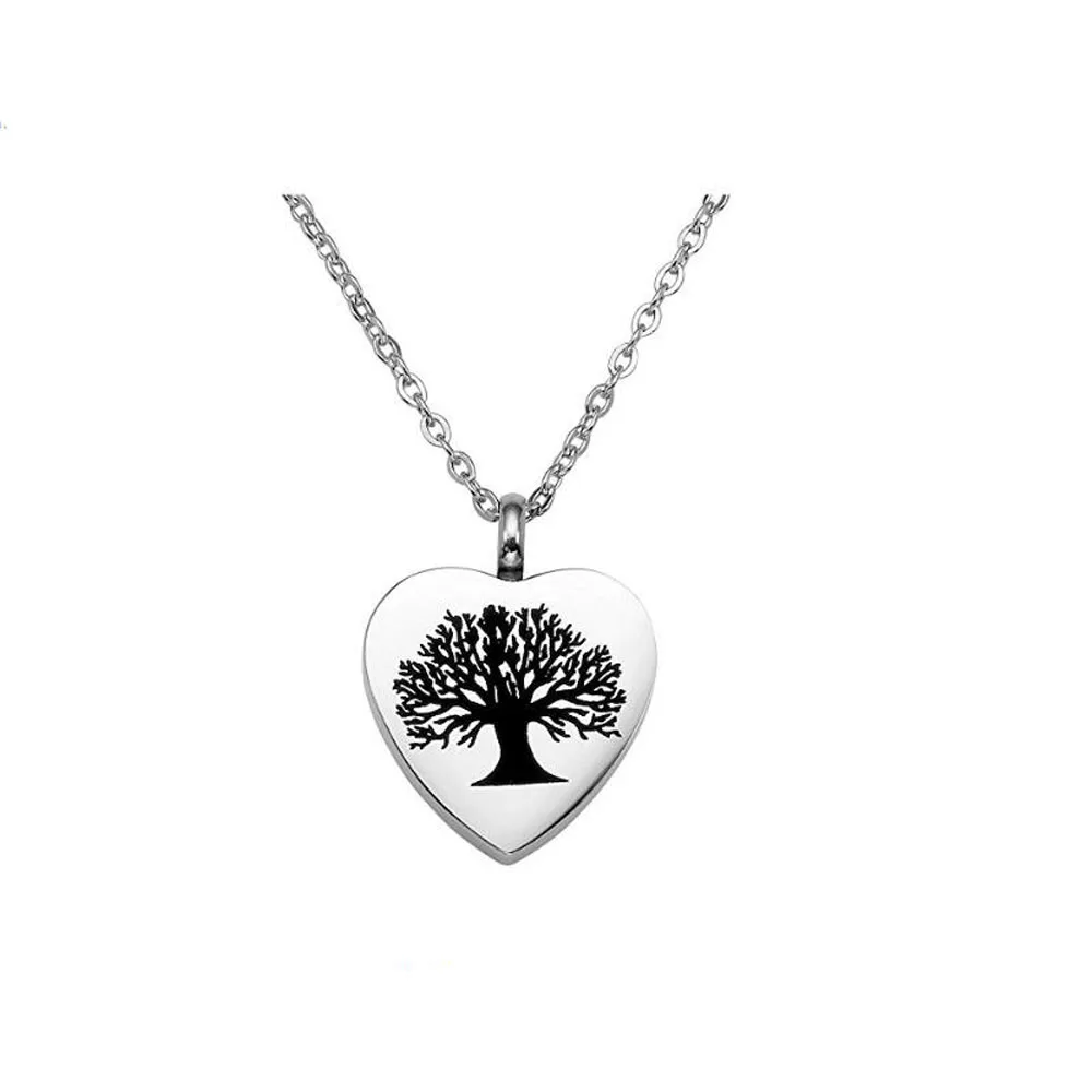 Stainless Steel Tree of Life Cremation Urn Necklace &amp Pendant Keepsake Memorial for Women Men | Украшения и аксессуары