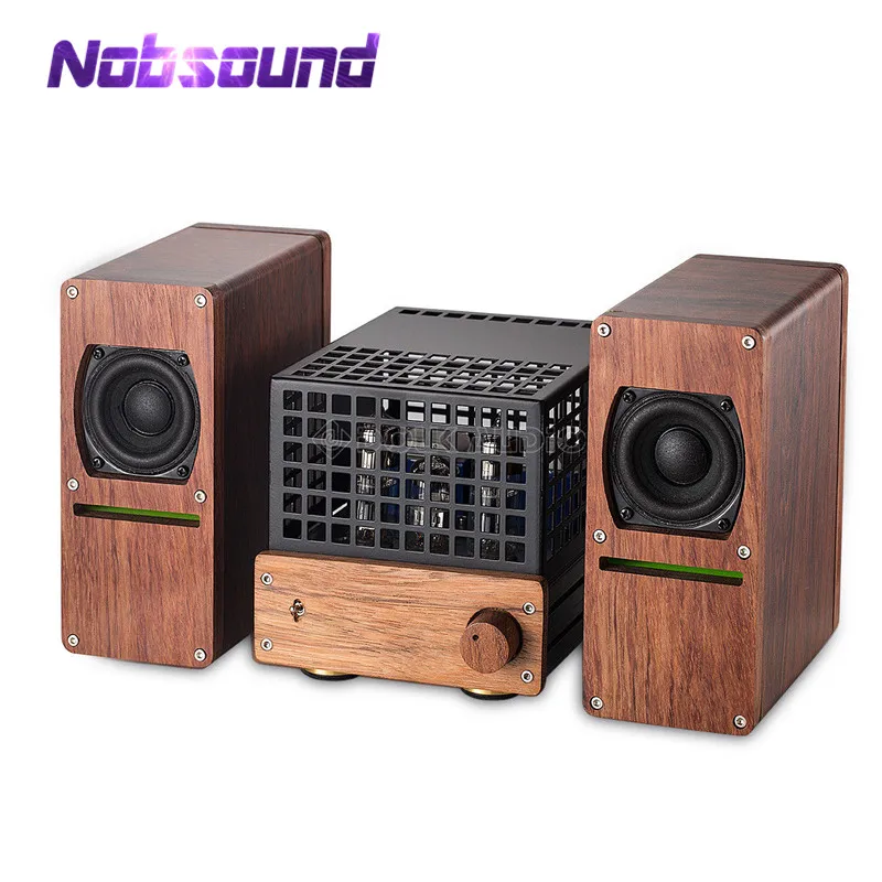Nobsound Hi Fi стерео 6N2 + 6N6 вакуумный трубный усилитель и 2 дюймовый динамик розовое