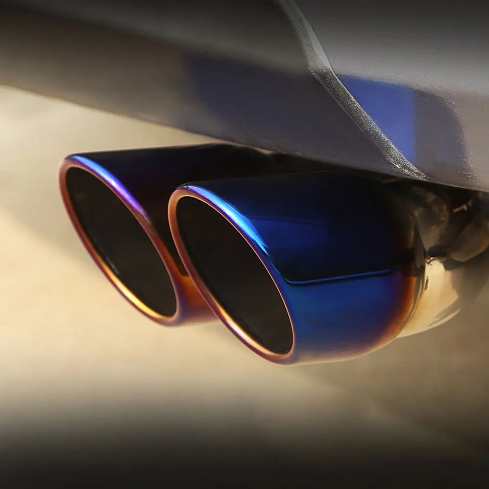 Универсальный автомобильный глушитель из нержавеющей стали хромированная