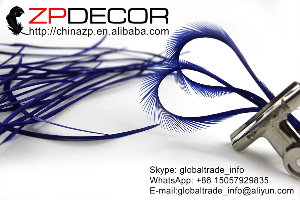 ZPDECOR 100 шт./лот 20-25 см (8-10 дюймов) Премиум Королевский синий окрашенные гусиные