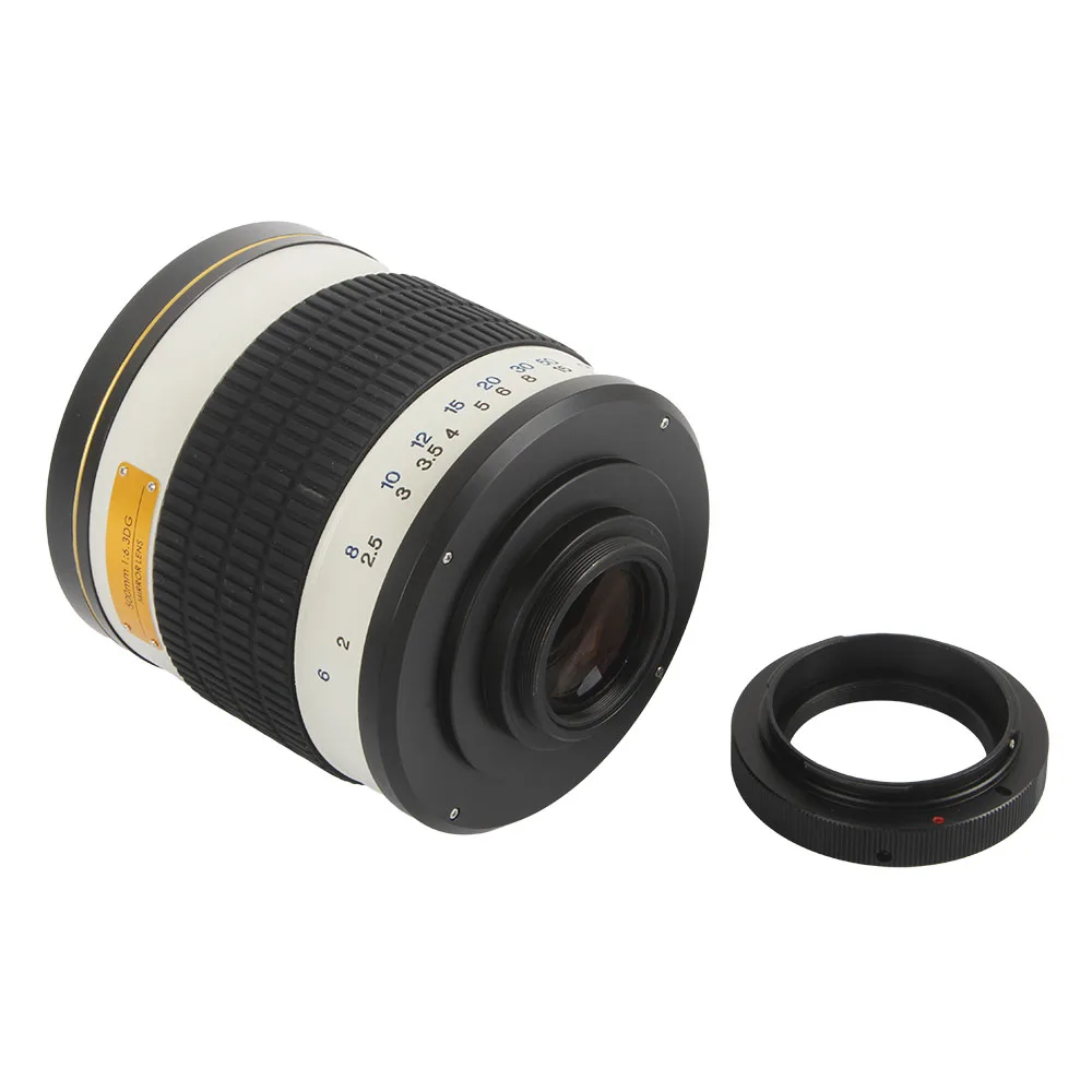 500 мм F/6 3 телефото ручной зеркальный объектив + T2 адаптер для Nikon D3200 D3300 D5200 D5500 D7000