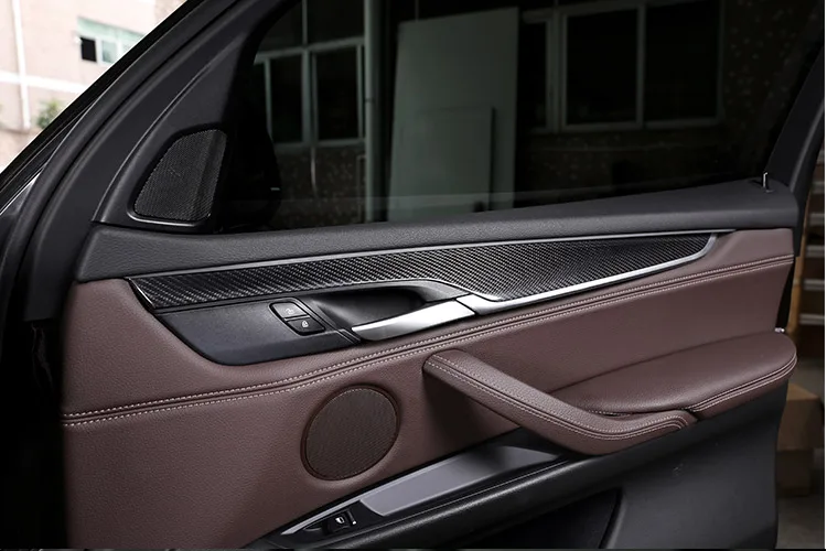 4 шт. декоративная панель из углеродного волокна для внутренней двери BMW X5 F15 X6 F16