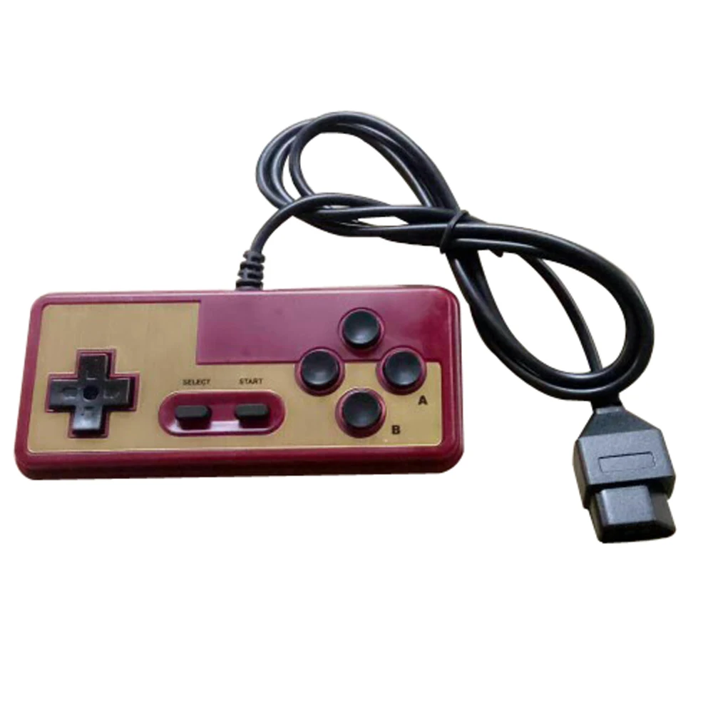 Для японской 8-битной консоли NES 7Pin кабельный контроллер геймпад с кнопкой Turbo A B |