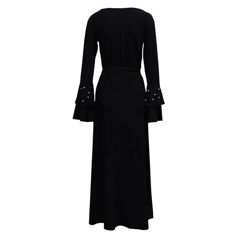 Женское платье Кафтан Abaya хиджаб с бусинами в арабском стиле Дубае 2019|Женские