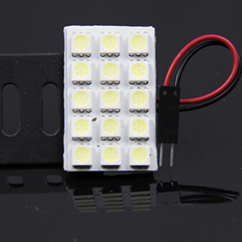 6 шт. Белый T10 15 smd 5050 Светодиодная автомобильная лампа для чтения салона