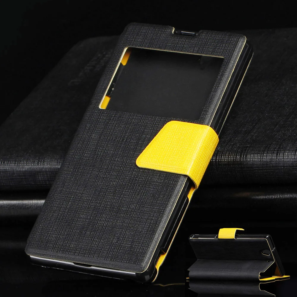 Чехол-книжка из искусственной кожи для Sony Xperia Z 5 0 дюйма C6603 L36H C6602 | Мобильные