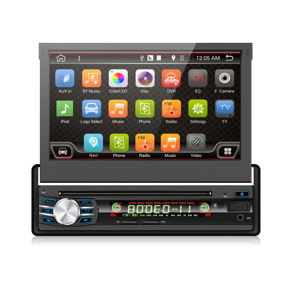 Один Din автомобильный Радио Android 9 0 OS DVD плеер GPS навигация + 4G сеть TPMS DVR 2G ROM 16G для