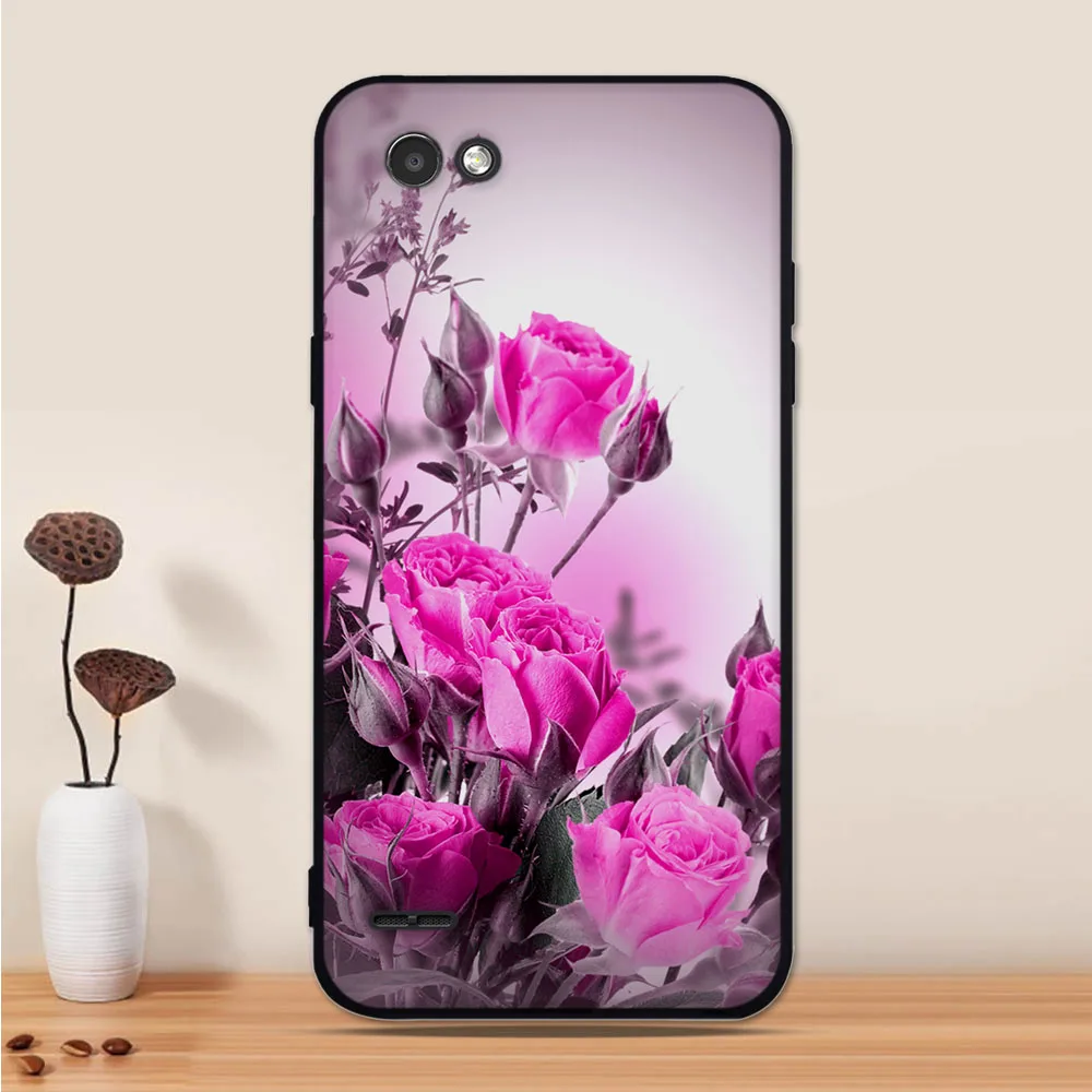 Силиконовый чехол для LG Q6 Plus X600 мягкая задняя крышка из ТПУ Alpha M700 телефона