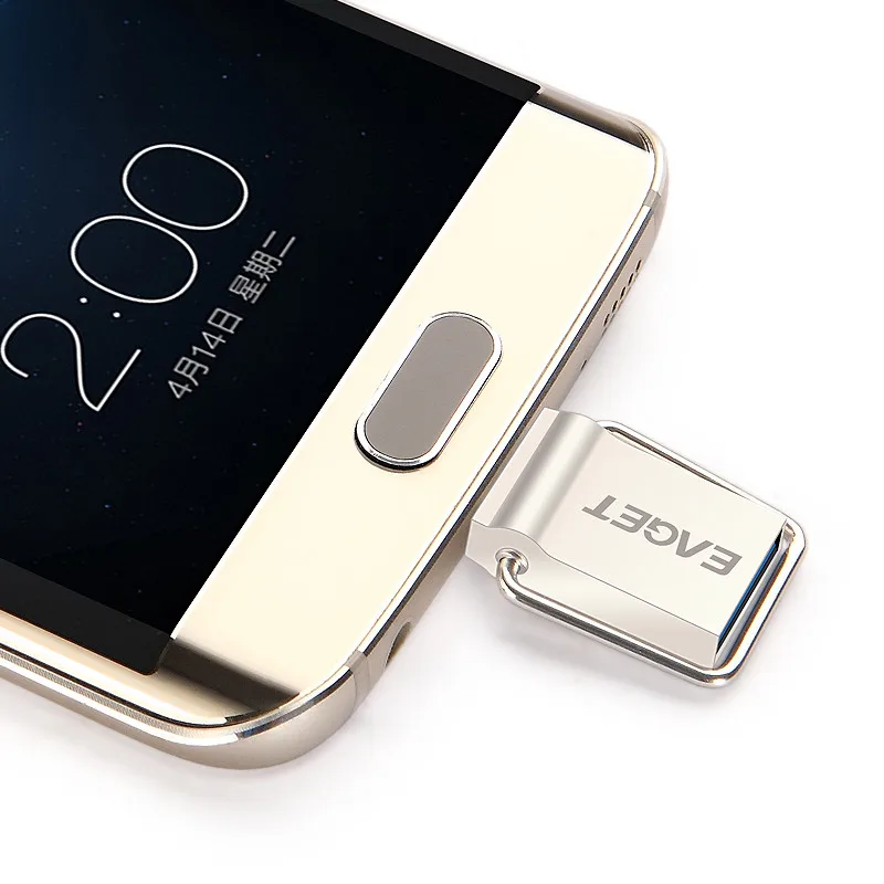 Eaget USB флеш накопитель 32 Гб 64 OTG Usb 3 0 Тип C металлическая Флешка мини флешка для Xiaomi