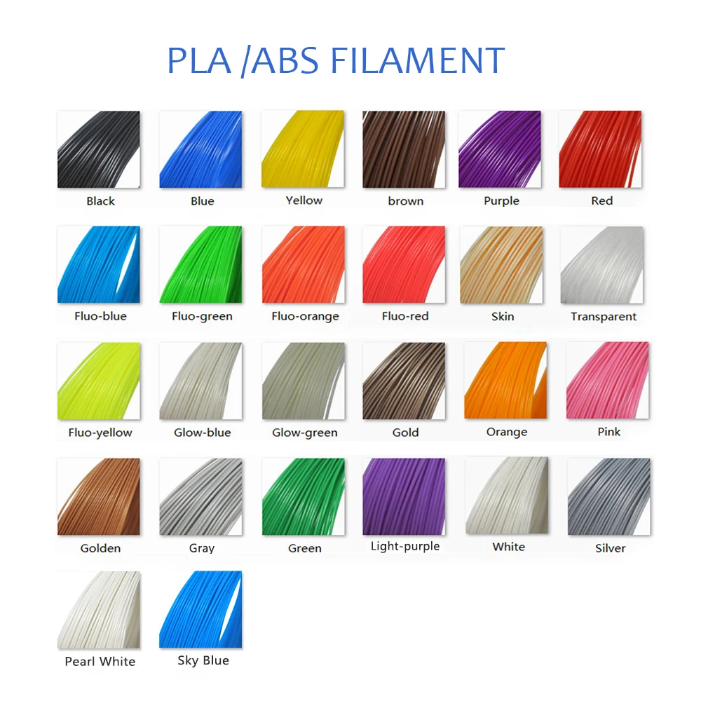 Anet 1KG/Roll ABS/PLA 1.75MM Filament For 3D Printers 3D Printing Pens