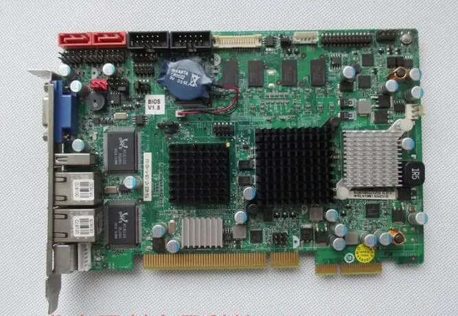 100% ОК оригинальная половина размера CPU карта PICOE 945GSE N270 512MB R10 IPC плата PICMG1.0 SBC с ЦП RAM