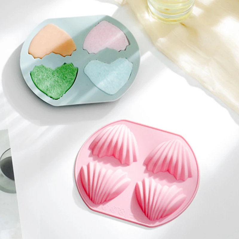 Силиконовая формочка для торта с 4 сердечками Инструменты декорирования