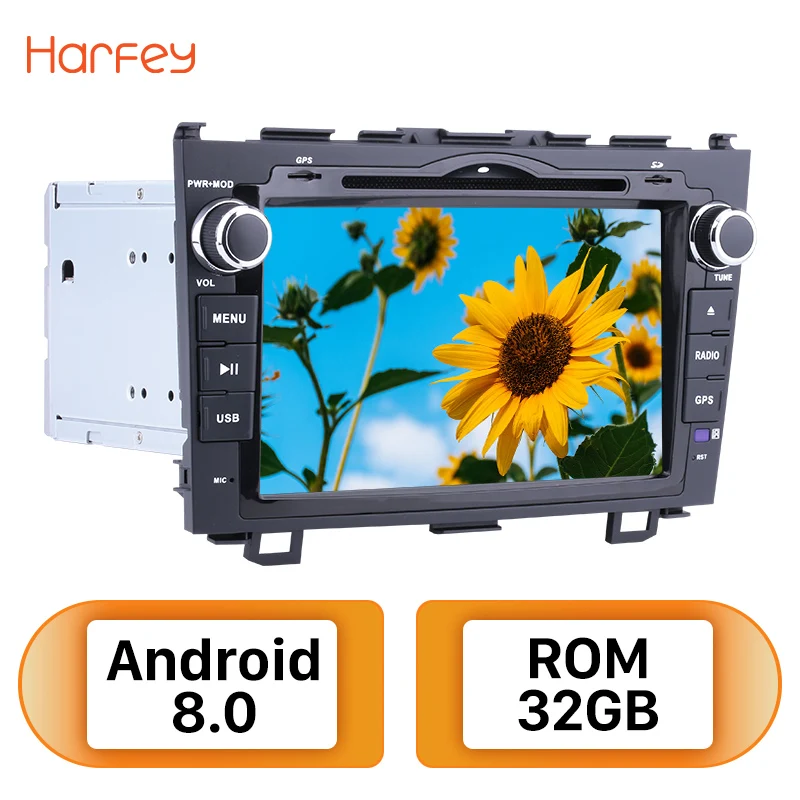 Harfey Android 8 0 дюймов автомобиля радио для 2006 2007 2008 2011 Хонда сrv 2Din gps навигации DVD плеер