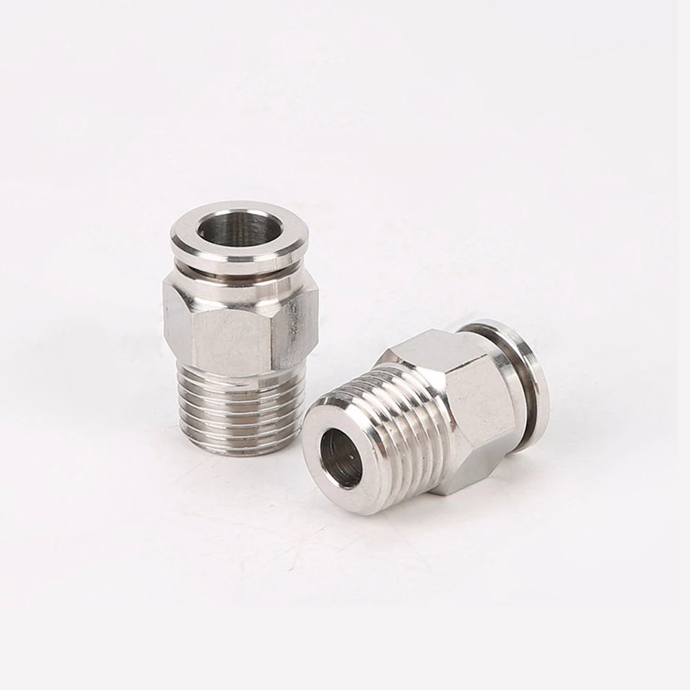 M5 M6 1/" 1/4" 3/" 1/2" BSPT мужской пневматический 304 из нержавеющей стали, быстроразъемный соединитель, воздухоотвод, сантехника