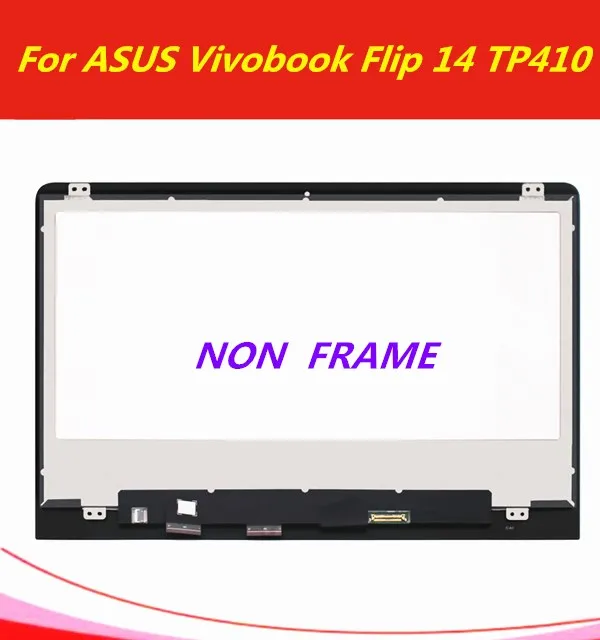 14 ''для ASUS VivoBook Flip 14 TP410 TP410UA ЖК-дисплей сенсорный экран ЖК-дисплей сборка 1920*1080 с рамкой