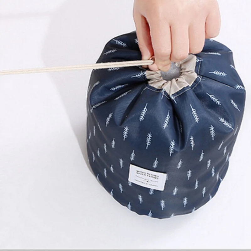 Путешествия Оксфорд полиэстер косметические разное цилиндрический Drawstring сумка для хранения с мини-сумка для путешествий Ванная комната дома