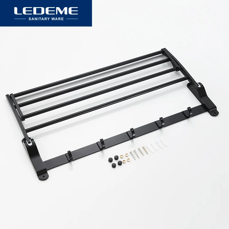 Одиночный вешалка для полотенец LEDEME модный простой оборудование ванной комнаты