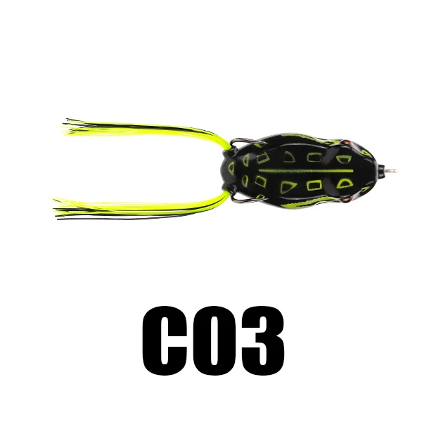 Черный SeaKnight SK403 приманки в виде лягушек 6,5g 45mm Topwater 1 шт. плавающая приманка для рыбалки змееголов лягушки, вращающаяся приманка резиновая лягушка 3D приманка для рыбалки с глазками - Цвет: Черный