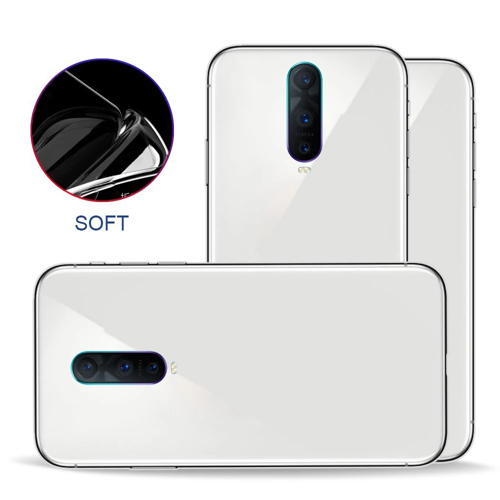 Для oppo RX17 Pro ультратонкий прозрачный сплошной цвет защитный чехол устойчивый к