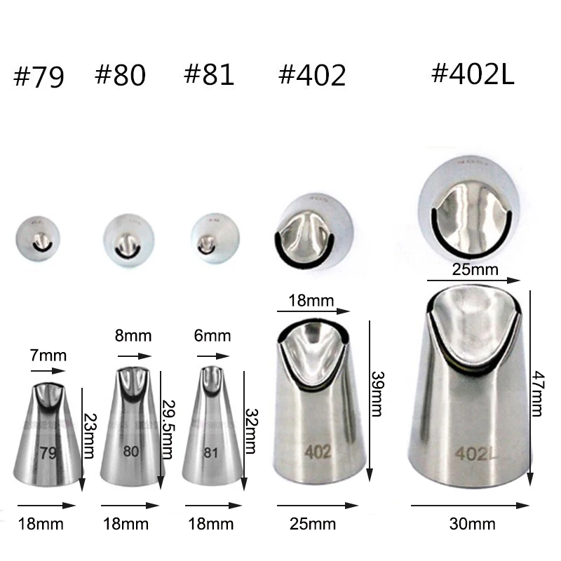 5 шт. кондитерские насадки для крема из нержавеющей стали | Дом и сад
